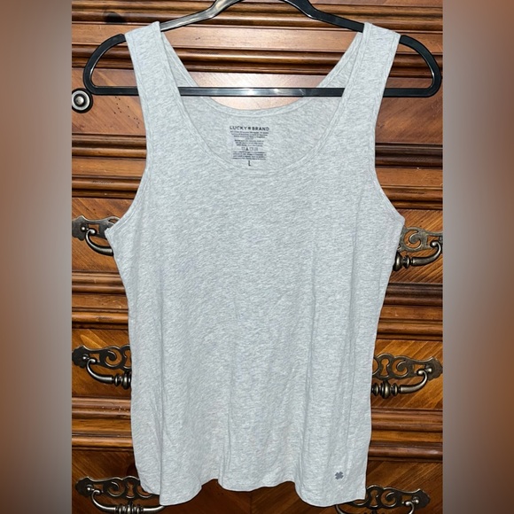 Lucky Brand Tops - NWOT! Lucky Brand Stretch Cotton Scoop Neck Tank Top 18-21” P2P